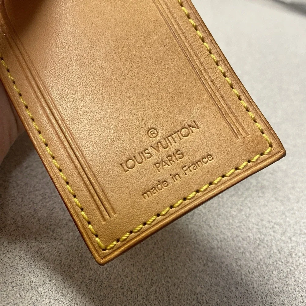 Authentic Louis Vuitton Luggage Tag Excellent Condition SEE THE‎ PHOTOS